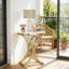 Table d'appoint pour canapé polyvalente, table de bout ronde chic, table basse étroite