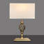 Bratton 45Cm Twist Rectangle Antique Brass Table Lamp