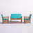 Calhoun 4-Person Solid Wood Patio Seating Group-652725548
