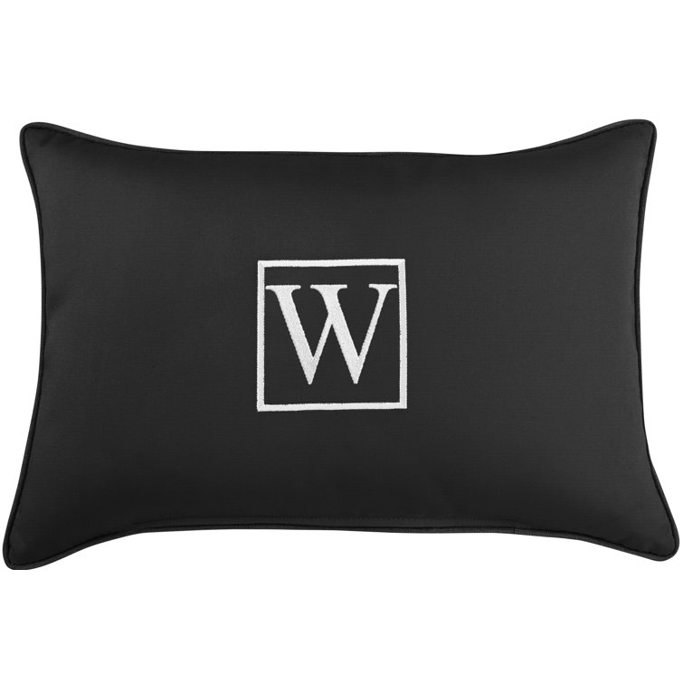 Kerrell Embroidered Sunbrella® Indoor/Outdoor Throw Pillow