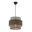 Lustre élégant avec structure en métal, finition gris et anthracite, 25,6 po x 25,6 po x 10,6 po | Certifié CE, douille E27 (60 W maximum) | Parfait pour la salle à manger et les espaces de vie, design élégant et moderne-1852311753