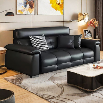 Italian light luxury straight row sofa