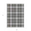 Tapis d'intérieur lavable à carreaux gris anthracite 9 pi x 12 pi