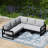 Patio 5-Piece Deep Seating Set With Frame-165368037-165368032