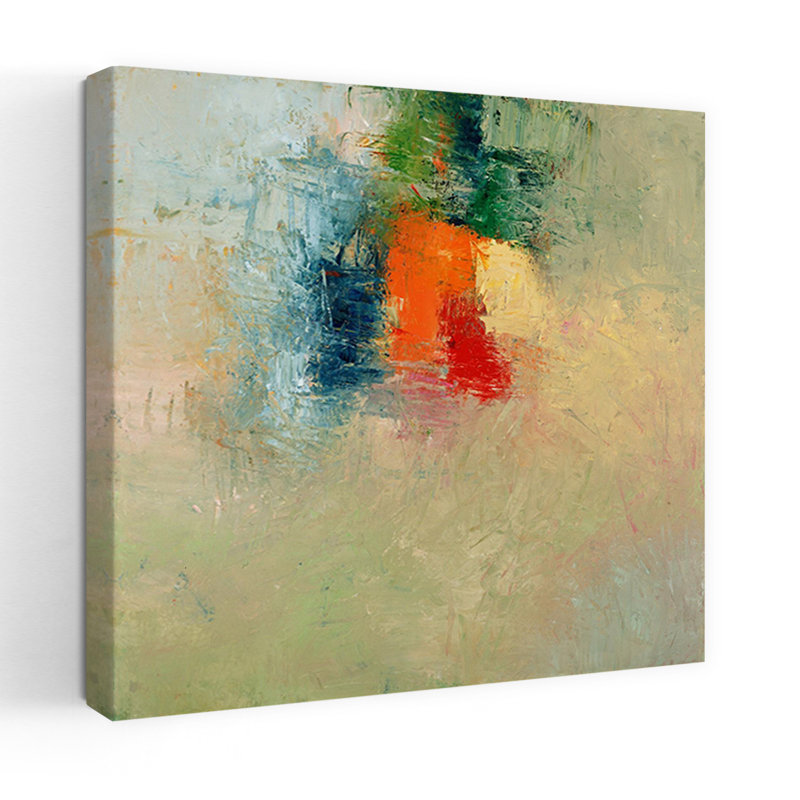 Art contemporain abstrait Jitterbug, H 18 po x l 18 po