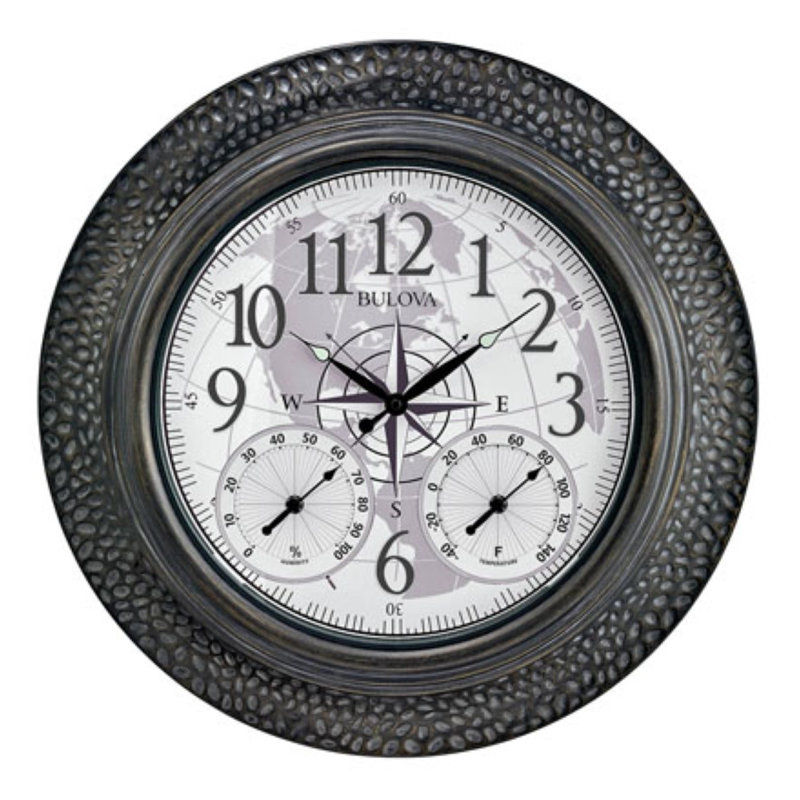 17 Stories C47F84D9ABF549A08D0552FED9DC9721 Explorer LED Indoor & Outdoor Wall Clock