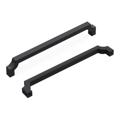 Monarch Collection Appliance Pull - 12" Center to Center Cabinet Pull Matte Black - Transitional Hardware for Drawers & Cabinets