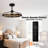 Polanco 27.1'' Ceiling Fan with LED Lights and Remote Control