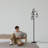 68.5" Industrial Black Tree Floor Lamp with 3 Bulbs Included