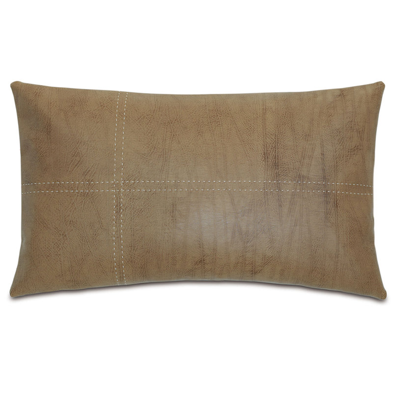 Housse et insert de coussin en similicuir Chalet, Dorian Saddle, Faux duvet