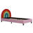 Rainbow Design Upholstered Platform Bed Cute Style Princess Bed