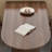 Nordic style rectangular log wood dining table set-105550374