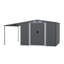 8ft W x 8ft D Zinc Steel Storage Shed 