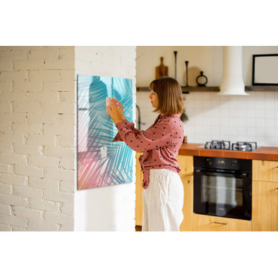 Magnetic Glass Photo Memo Board