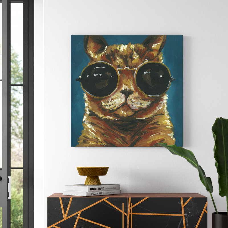 Dapper Animal I 1 Piece Painting, 76cm H x 76cm W, Wrapped Canvas