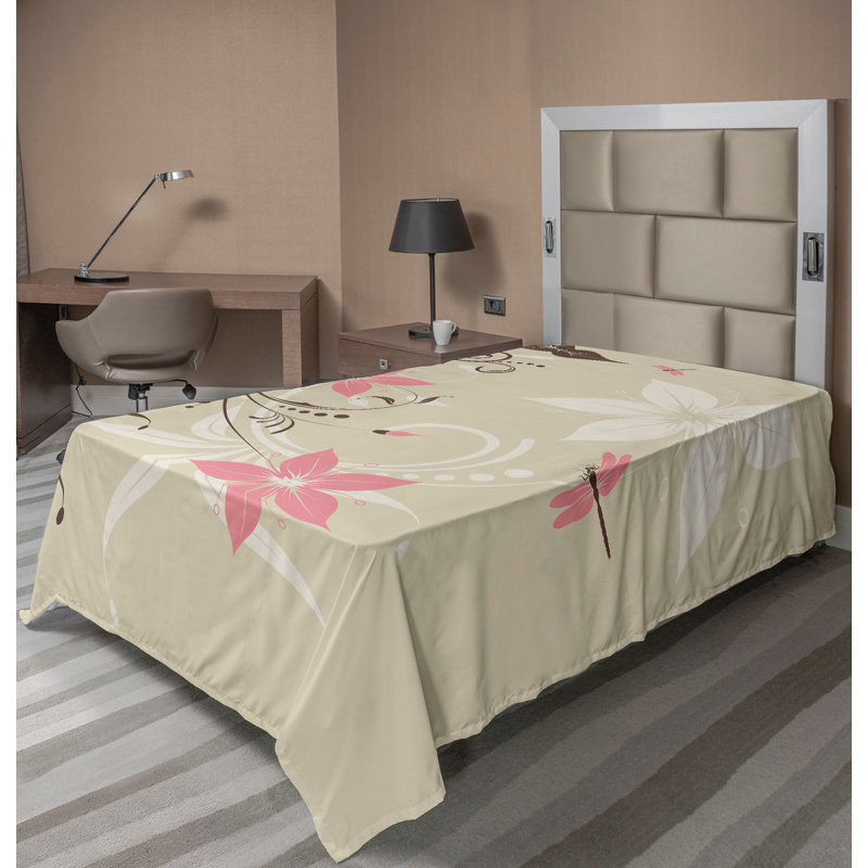 Drap-housse Ambesonne, Drap plat pour lit simple