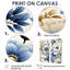 Classic Blue Harmony Bouquet - Art mural bleu 2 pièces-1204298531-1204298530-1204298529