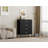 Metal 4-Drawer Cabinet, Multifunctional Dresser & Storage Locker(black)-954405330