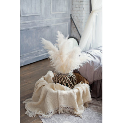 Pampas Grass Bouquet by Oksana_nazarchuk - Wrapped Canvas Print
