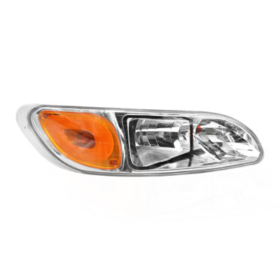 Chrome Headlights Compatible With Peterbilt 337/386/387 With Turn Signal Right
