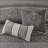Luxurious Polyester Jacquard Bedding Sets, Modern Grey King/cal King