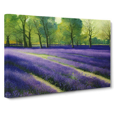 Bluebell Field Watercolour Vol.3 - Wrapped Canvas