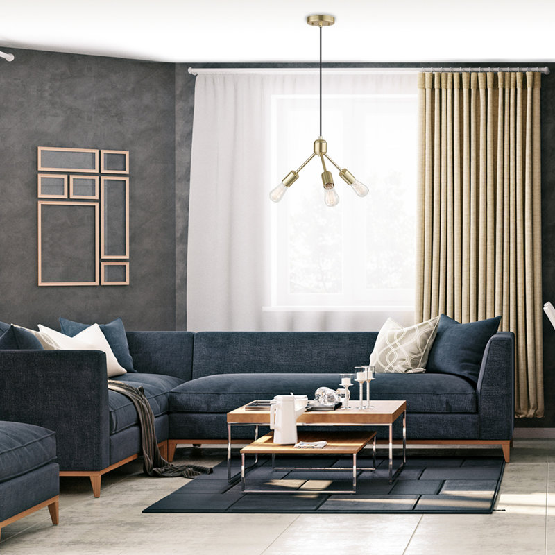 Lustre sphérique Spoutnik à 3 lumières Novogratz