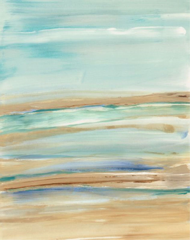 Pelagic Records II Print by Elena Carlie, 38" H x 30" W x 1.5" D, Image Brush Gel