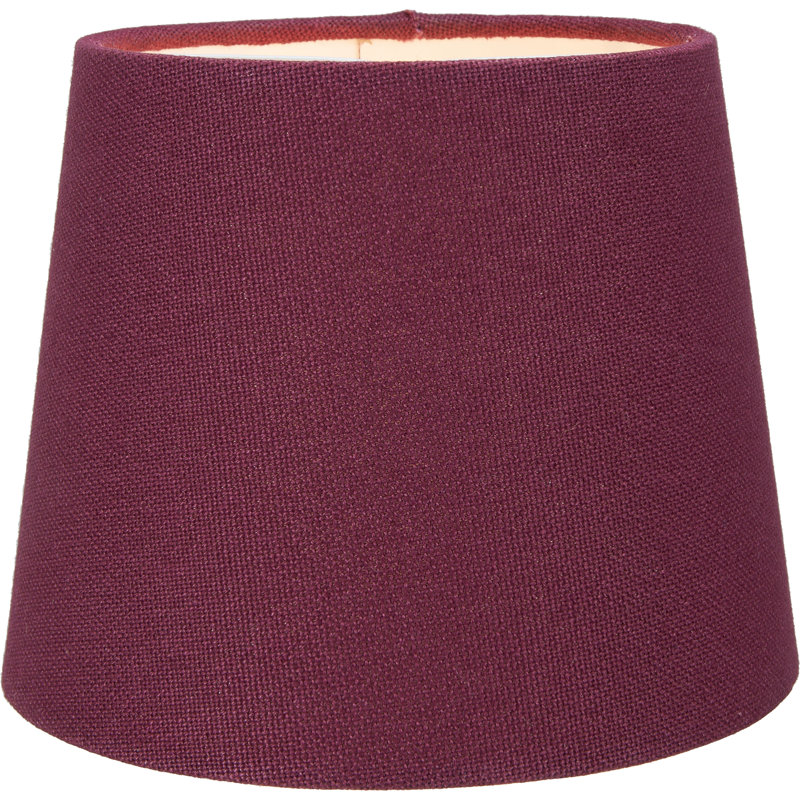 12cm H Cotton Empire Lamp Shade ( Clip On ) in Red