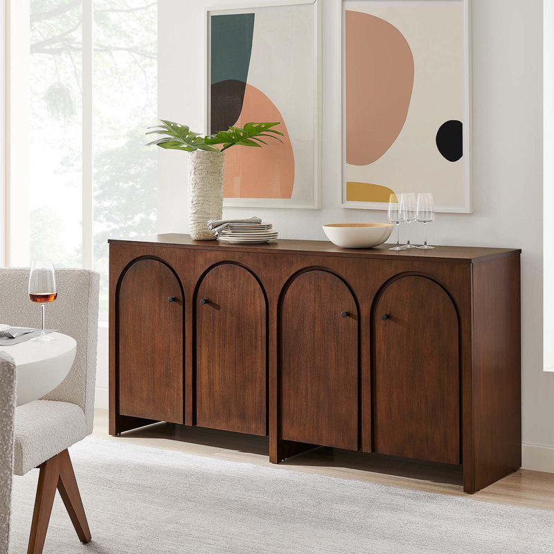 Modway Appia 71.1" Wide Sideboard, Walnut