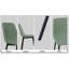 Ensemble de table de salle à manger et de chaises extensibles en panneau de fibres à densité moyenne, 47 à 63 pouces, base en métal blanc pour 2 à 6 personnes