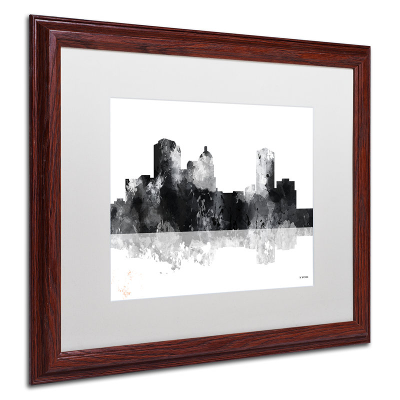« montgomery alabama horizon-1 », impression sur toile encadrée, H 16 po x l 20 po x P 0,5 po, Brun