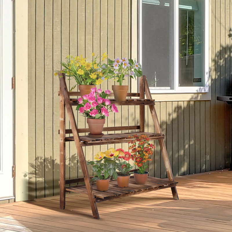 Plant Stand, 93cm H x 100cm W x 37cm D, Bronze