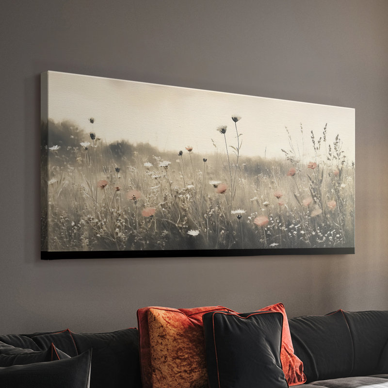 Botanical Series-CCXI- Toile tendue avec châssis - Prêt à accrocher, H 16 po x l 32 po