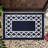 Home Decor Luxury Non-Slip Rubber Backing Safety Soft Runner Area Carpet Floor Area Rug Indoor Interior Accent Decorative Mat, Navy Blue Color Moroccan Trellis Design, 20 x 32 Inch-1459064984
