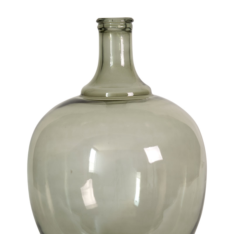 Vase de table en verre 15 po Willin, Vert