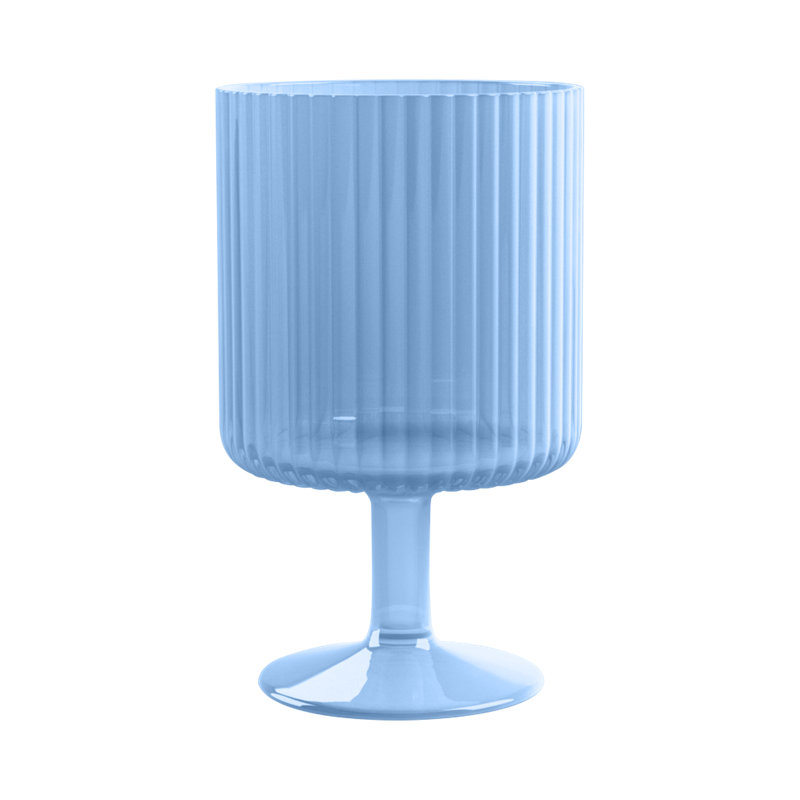 Cataline Polypropylene Wine Glass - Mint Green - Set of 6, Blue