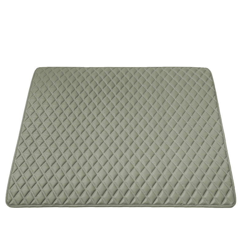 Tapis de porte antidérapant Odoms, gris, L 46 po x l 40 po