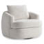 Plush Swivel Armchair