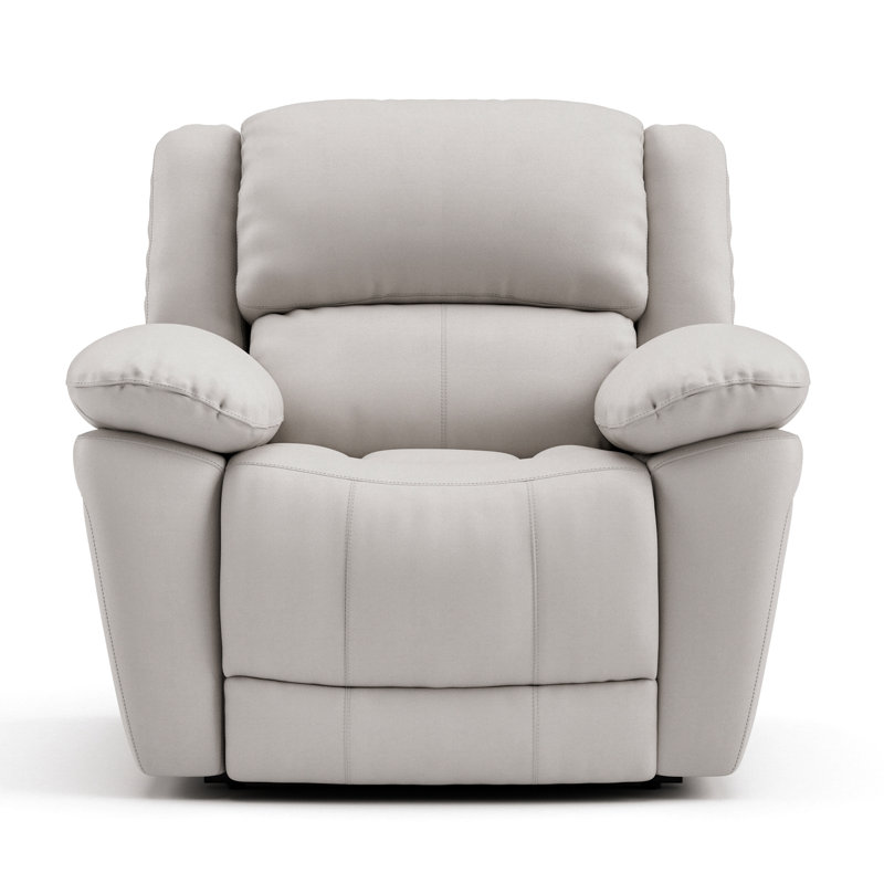 Chaise Allendale, Cuir blanc Kaia