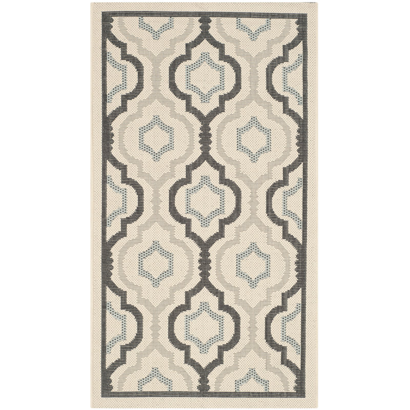 Tapis d'intérieur / extérieur à motif géométrique Herefordshire Performance, Rectangle 2 pi 7 po x 5 pi