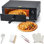 Four à pizza commercial haute vitesse 1 100 W | Acier inoxydable scellé avec minuterie de 60 minutes | pour pizza, camion de nourriture, traiteur | Machine de cuisson électrique de comptoir