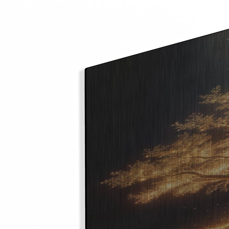  «Tree Glow 3» par Rey Klimt, art mural en métal, 24 po x 36 po, H 36 po x l 24 po