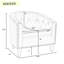 Fauteuil demi-tonneau large capitonné 28,3 po Francesca-221412342