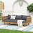CLAREMONT 3 SEATER DAYBED (DARK GRAY)-601569202-601569215