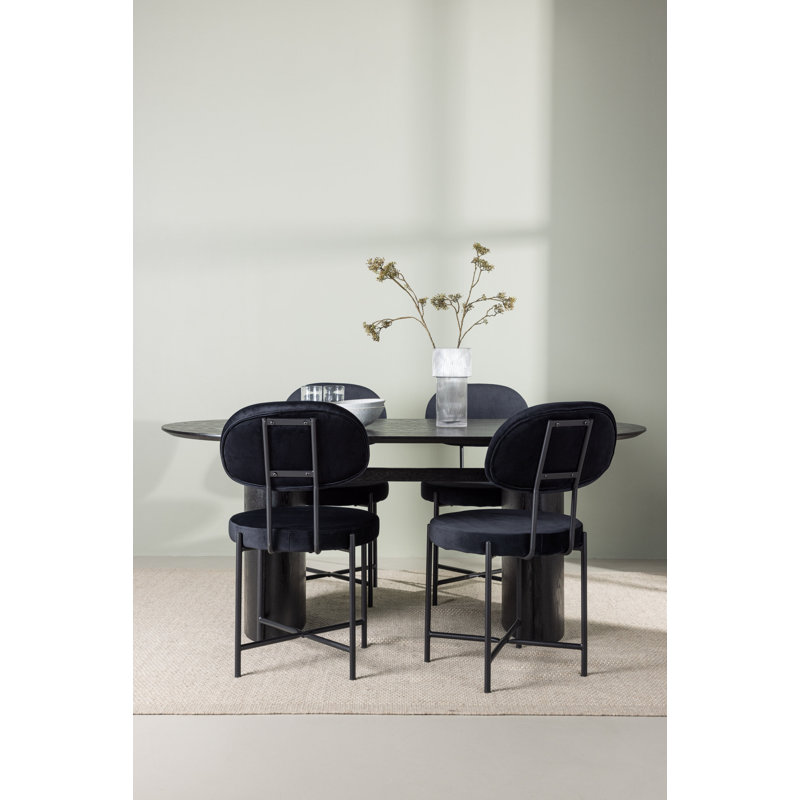 Bonnielee 4 - Person Dining Set, Black