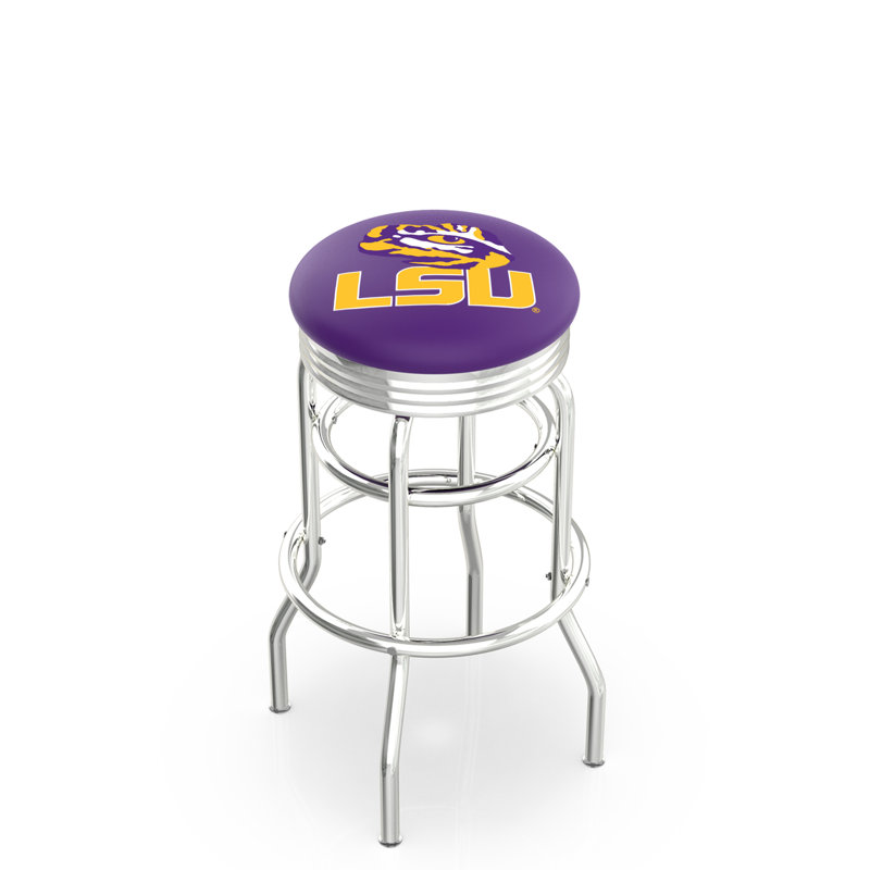 Tabouret de bar Logo Series, Tabouret de comptoir (siège d'une hauteur de 25 p, Double anneau chromé
