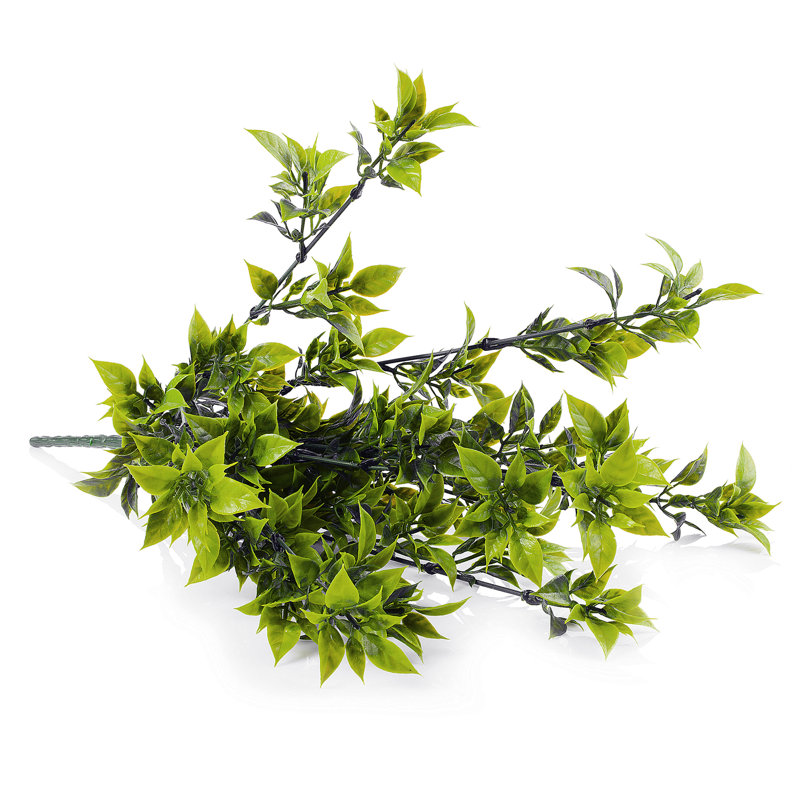 Ensemble de 2 fausses feuilles vertes Bush
