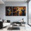 Abstrait, ensemble de 3 reproductions d'art sur toile-628318067
