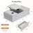 47.2-Inch Large Lift Top Coffee Table, Modern High Glossy LED Coffee Table With One Sliding Drawer & Hidden Compartment, Wireless Charging & Speaker, Marble Coffee Table For Living Room, Office-122407800